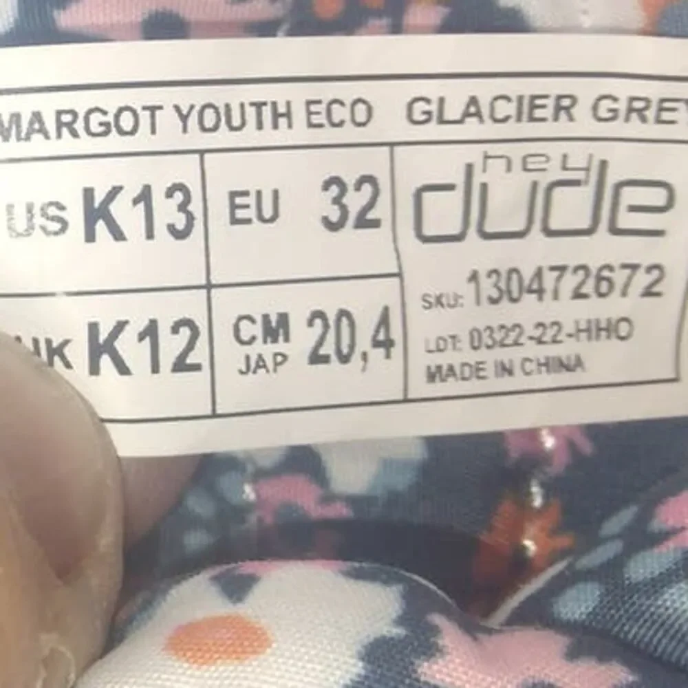 HEY DUDE Eco LightShell Girls New w/Tags Gray 